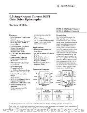 HCPL-315-XXXE datasheet pdf Agilent (Hewlett-Packard)