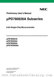 UPD78F0828A datasheet pdf NEC