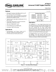 MT8941BPR1 datasheet pdf Zarlink Semiconductor