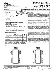 CD74FCT654M datasheet pdf Texas Instruments