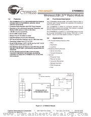 CYWM6934 datasheet pdf Cypress