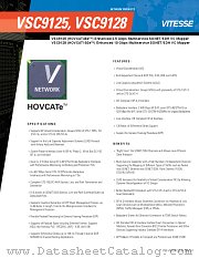 VSC9125 datasheet pdf Vitesse Semiconductor Corporation
