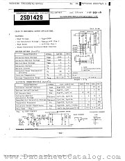2SD1429 datasheet pdf TOSHIBA