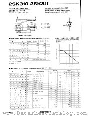 2SK311 datasheet pdf Hitachi Semiconductor