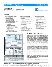 CY8C24423A-24PVXIT datasheet pdf Cypress
