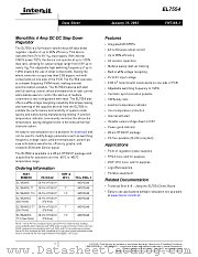 EL7554IREZT13 datasheet pdf Intersil