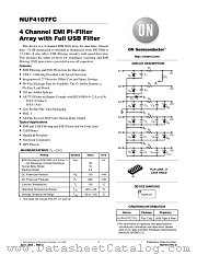 NUF4107FCT1G datasheet pdf ON Semiconductor