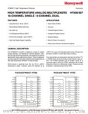 HT507DC datasheet pdf Honeywell Sensing