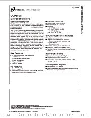 COPCH681C datasheet pdf National Semiconductor