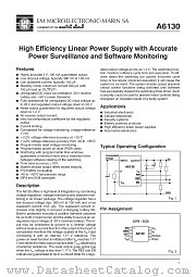A6130SO8A datasheet pdf EM Microelectronic-Marin SA