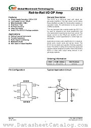 G1212 datasheet pdf Global Mixed-mode Technology
