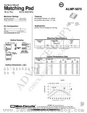 ALMP-5075 datasheet pdf Mini-Circuits