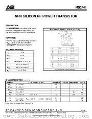 MS2441 datasheet pdf Advanced Semiconductor