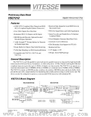 VSC7212RG datasheet pdf Vitesse Semiconductor Corporation