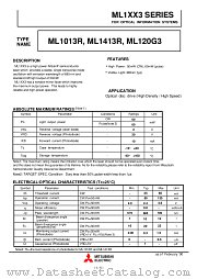 ML1013 datasheet pdf Mitsubishi Electric Corporation