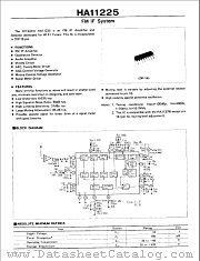 HA11225 datasheet pdf Hitachi Semiconductor