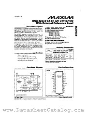 MX7672BQ03 datasheet pdf MAXIM - Dallas Semiconductor