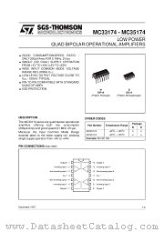 MC33174-MC35174 datasheet pdf ST Microelectronics
