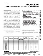 MAX203ECWP datasheet pdf MAXIM - Dallas Semiconductor