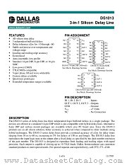 DS1013-25 datasheet pdf MAXIM - Dallas Semiconductor