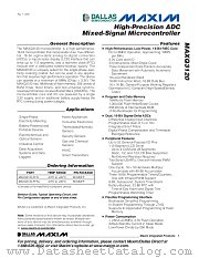 MAXQ3120 datasheet pdf MAXIM - Dallas Semiconductor