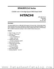 HM628512ALFPI-8 datasheet pdf Hitachi Semiconductor