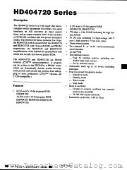 HD4074720 datasheet pdf Hitachi Semiconductor