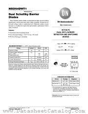 MBD54DWT1D datasheet pdf ON Semiconductor