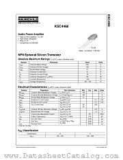 KSC4468 datasheet pdf Fairchild Semiconductor