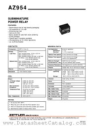 AZ954Y-1C-3DM datasheet pdf ZETTLER electronics