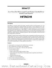 HD66720 datasheet pdf Hitachi Semiconductor