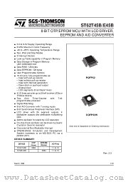 ST6245BQ6 datasheet pdf ST Microelectronics