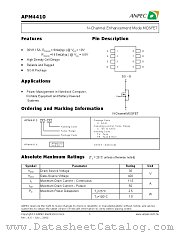 APM4410K datasheet pdf ANPEC Electronics Corporation