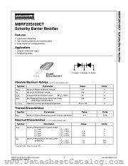 MBRF20S100CT datasheet pdf Fairchild Semiconductor