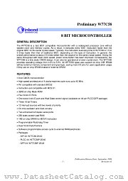 W77C58 datasheet pdf Winbond Electronics