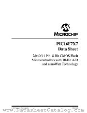 PIC16F7X7T datasheet pdf Microchip
