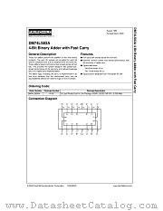 DM74LS83 datasheet pdf Fairchild Semiconductor