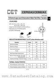 CEP62A3 datasheet pdf Chino-Excel Technology