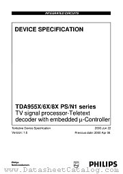 TDA955X datasheet pdf Philips
