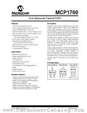 MCP1700-5002E datasheet pdf Microchip