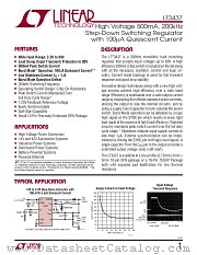 LT3437EDD datasheet pdf Linear Technology