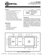 MT8808AP datasheet pdf Mitel Semiconductor