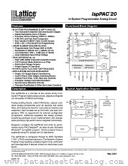 ISPPAC20-01JI datasheet pdf Lattice Semiconductor