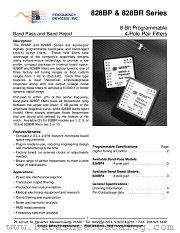 828BP4 datasheet pdf Frequency Devices