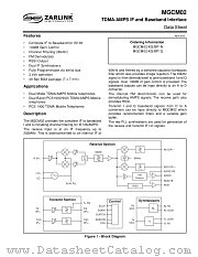 MGCM02BP1Q datasheet pdf Zarlink Semiconductor