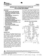 TPS40074RHLTG4 datasheet pdf Texas Instruments