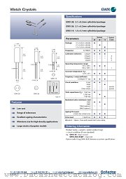 GWX-38 datasheet pdf etc