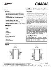 CA3252E datasheet pdf Intersil