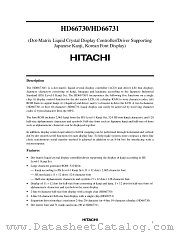 HD66731 datasheet pdf Hitachi Semiconductor