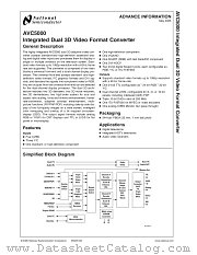 AVC5000 datasheet pdf National Semiconductor
